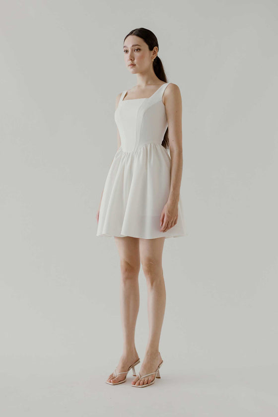 Damietuy Skort Dress (White)