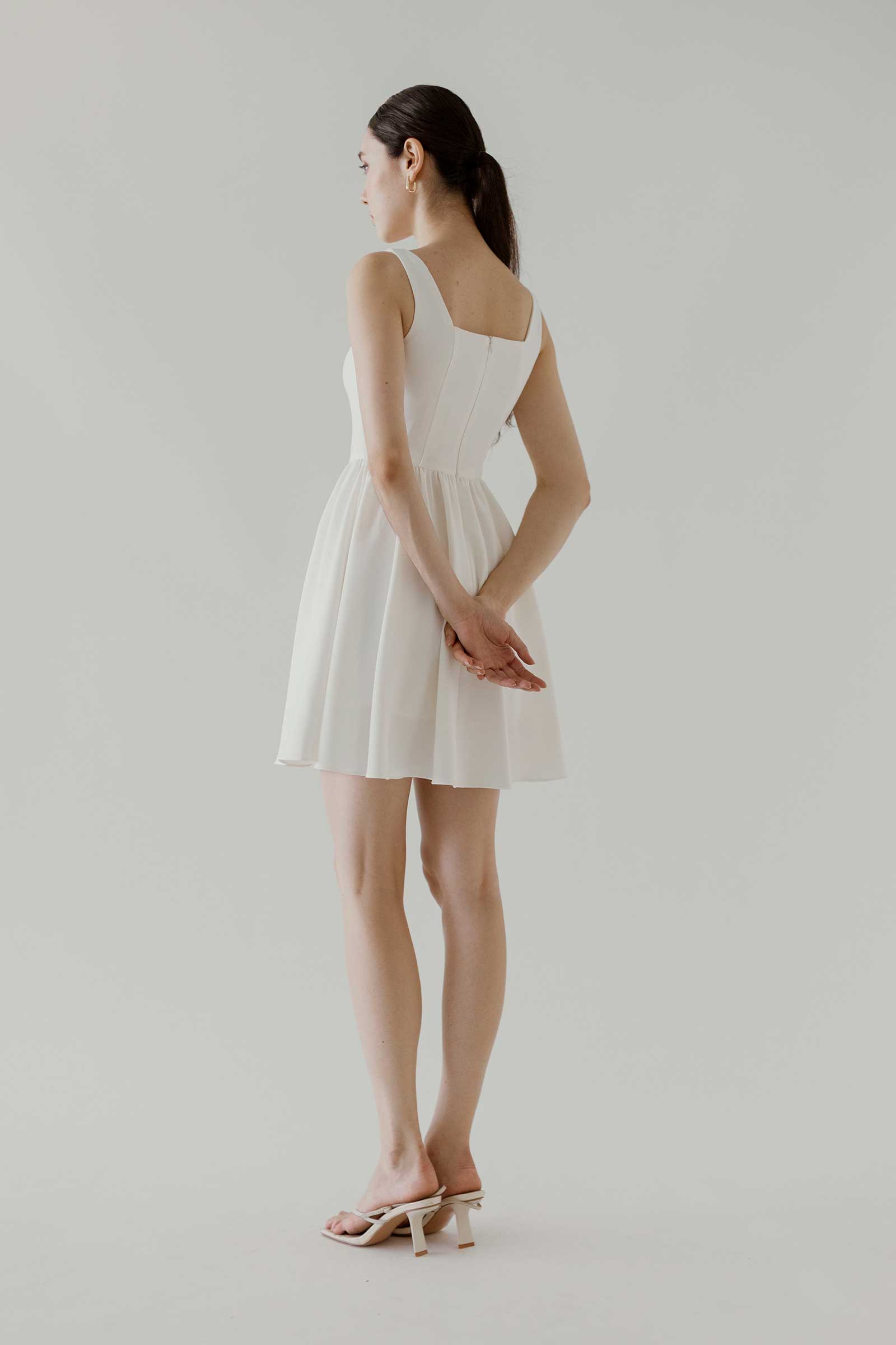 Damietuy Skort Dress (White)