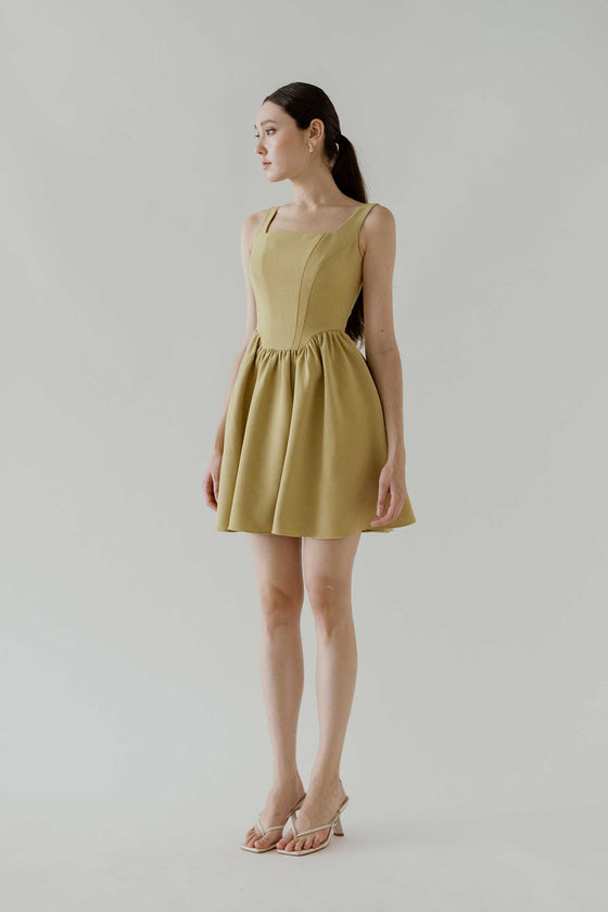 Damietuy Skort Dress (Light Olive)