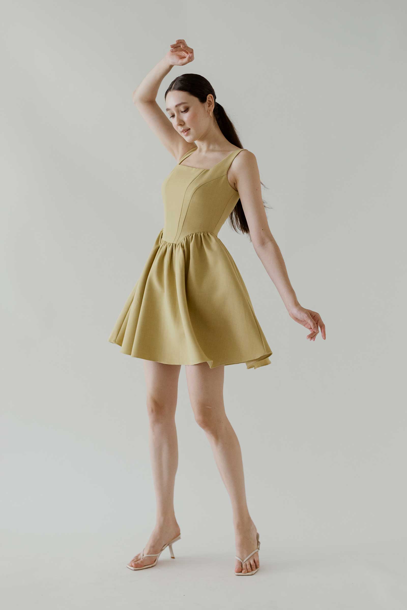 Damietuy Skort Dress (Light Olive)