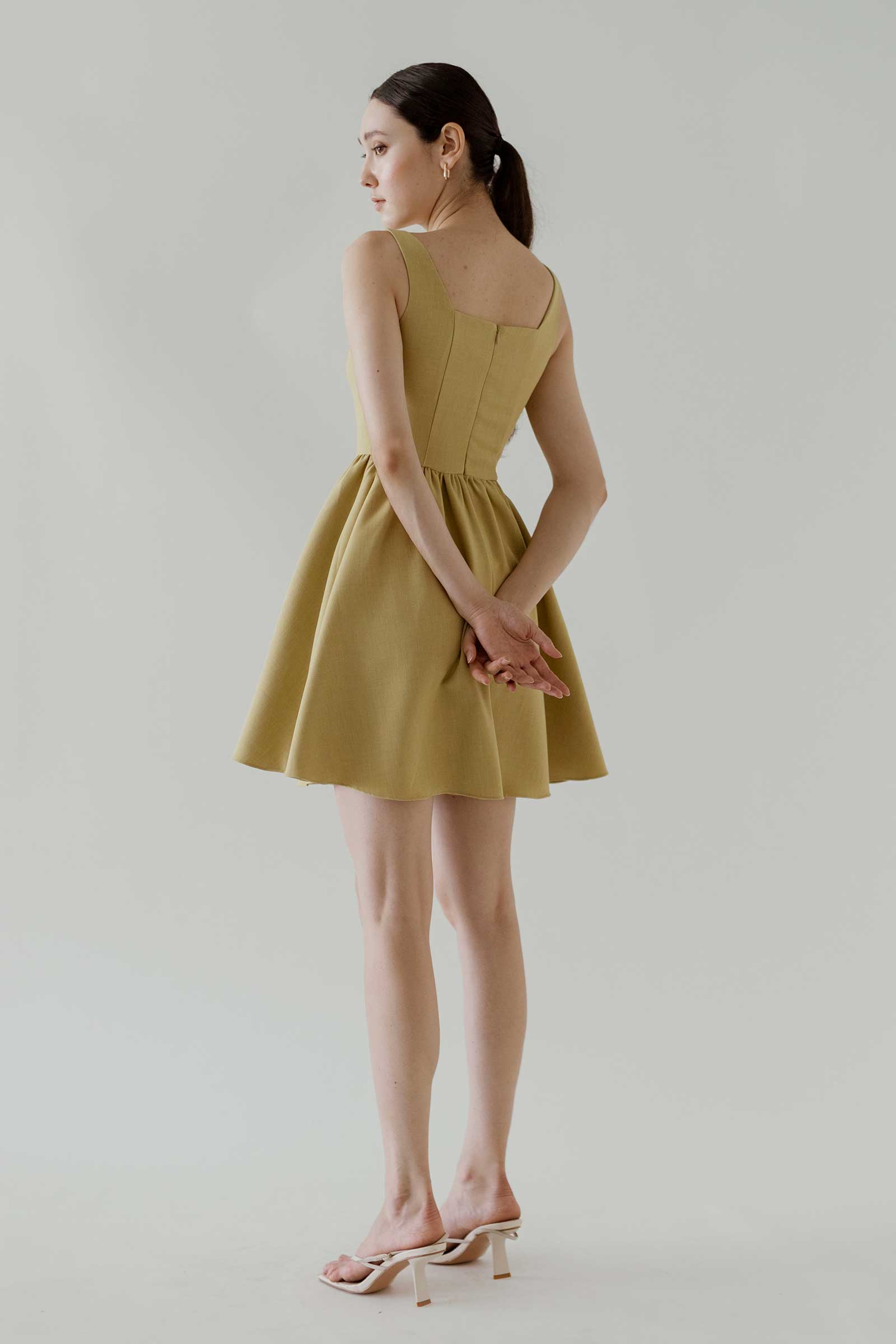 Damietuy Skort Dress (Light Olive)