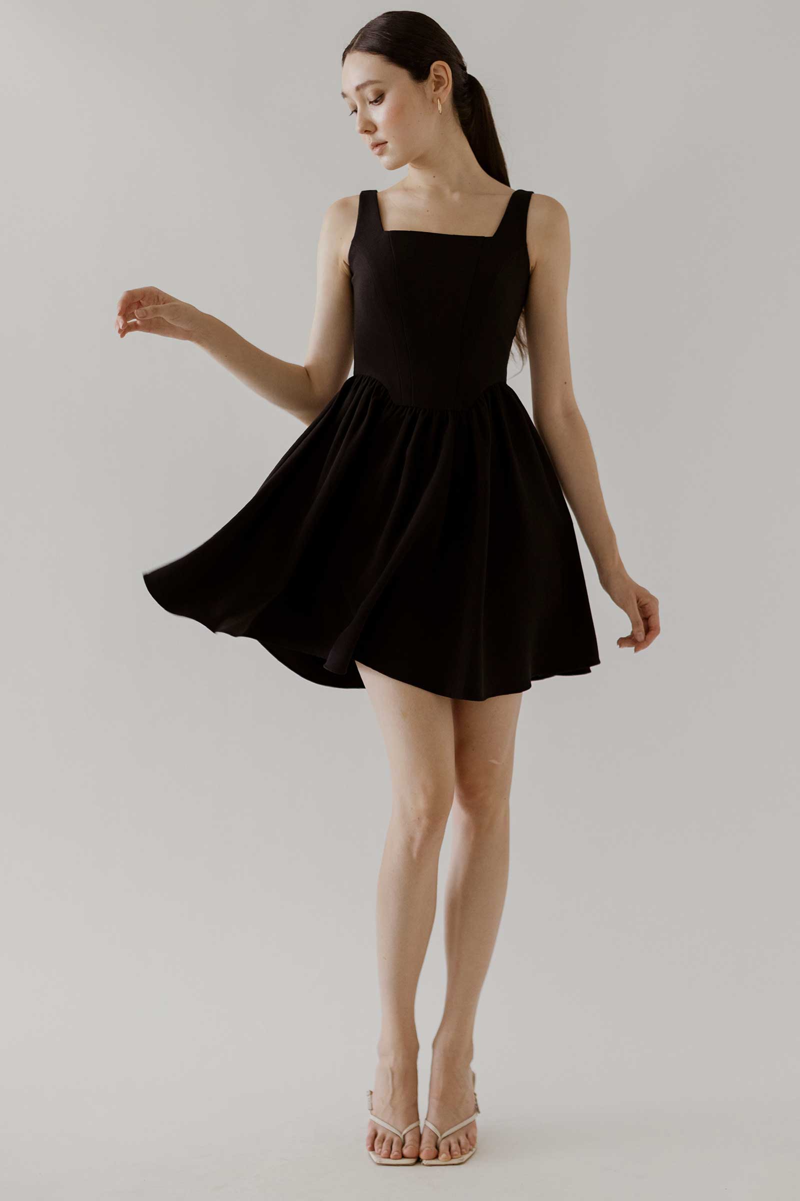 Damietuy Skort Dress (Black)