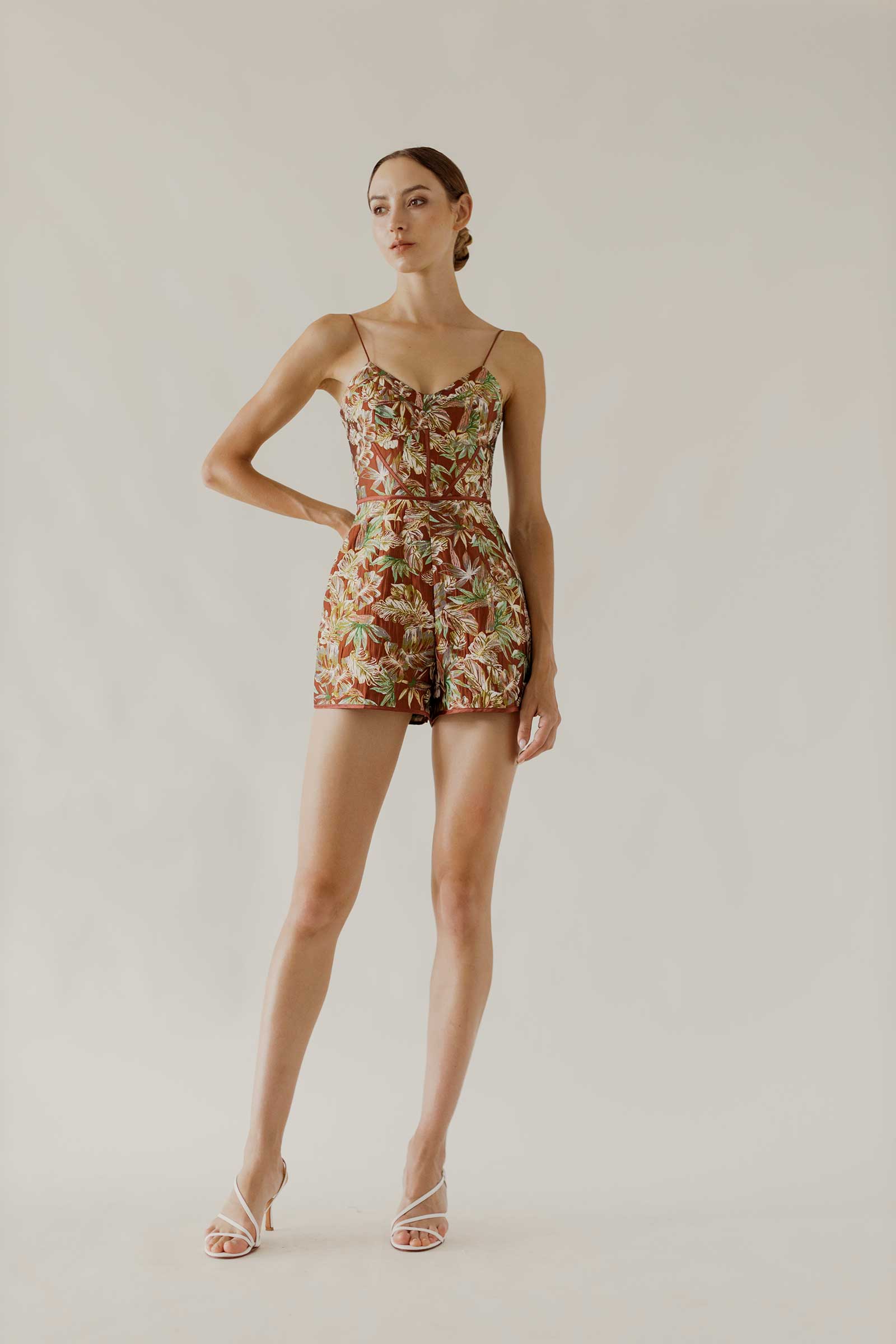 Dervione Romper (Vintage Jacquard)