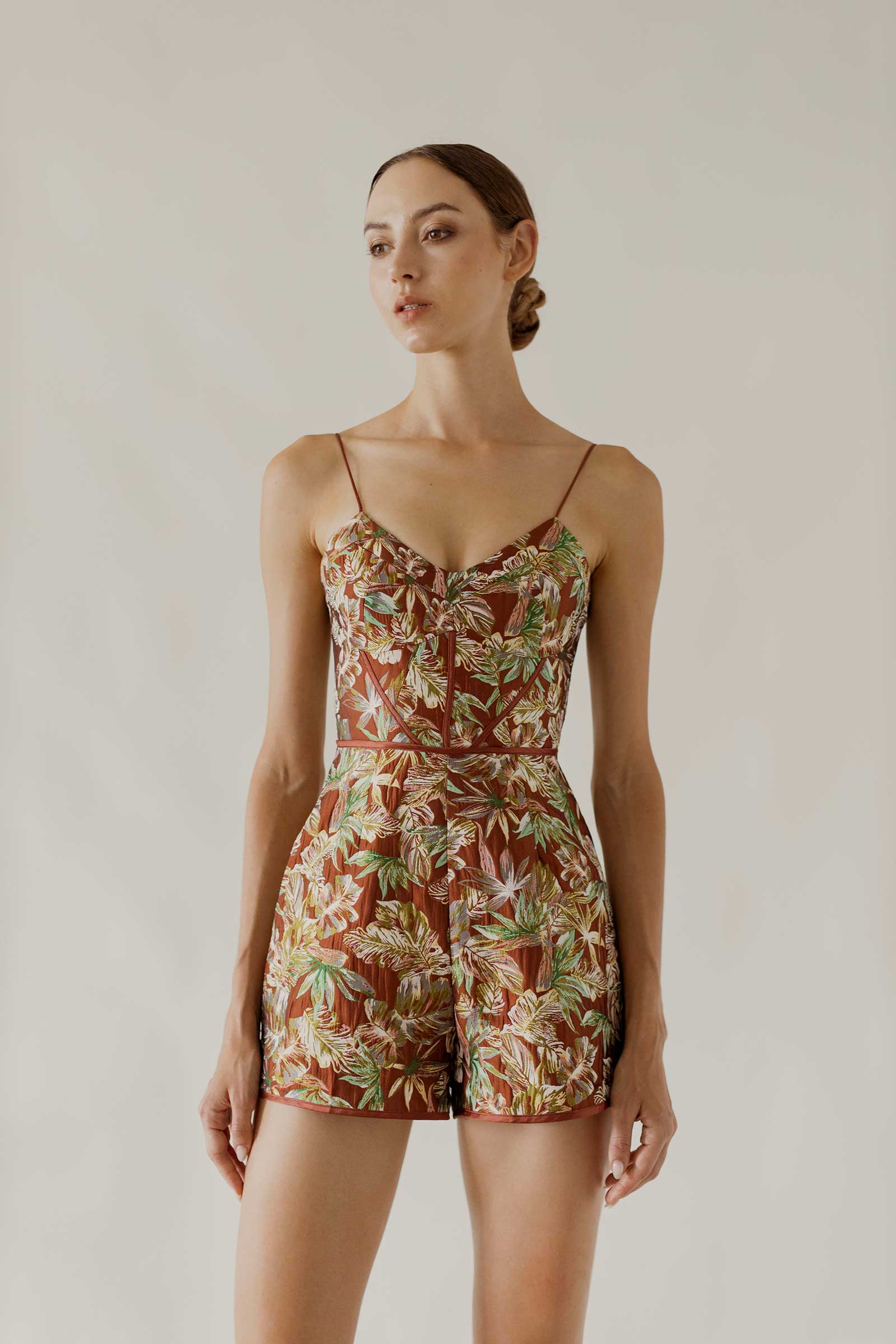 Dervione Romper (Vintage Jacquard)