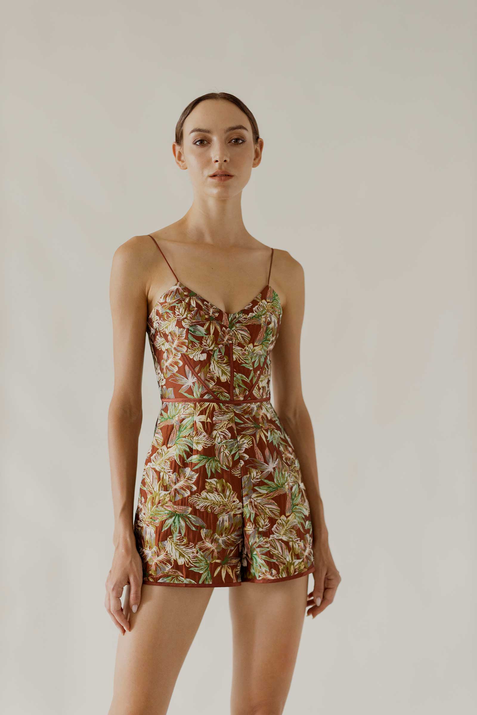 Dervione Romper (Vintage Jacquard)