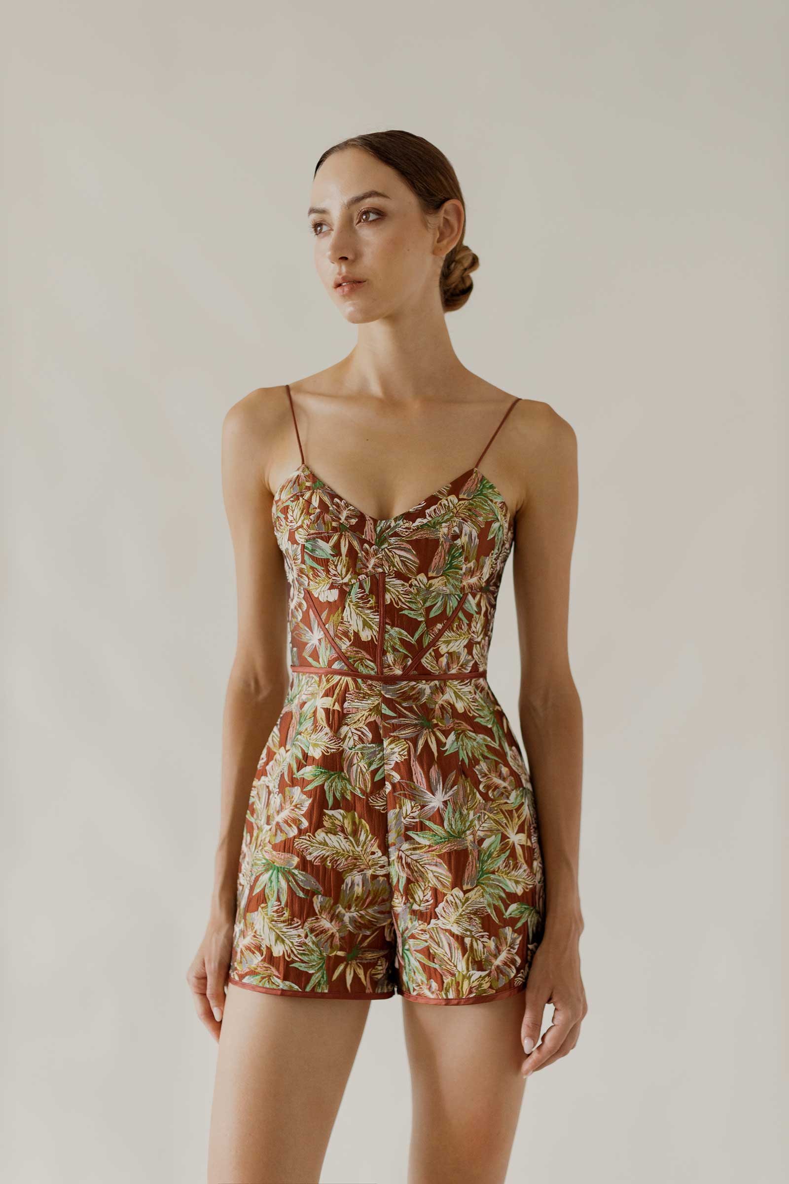 Dervione Romper (Vintage Jacquard)