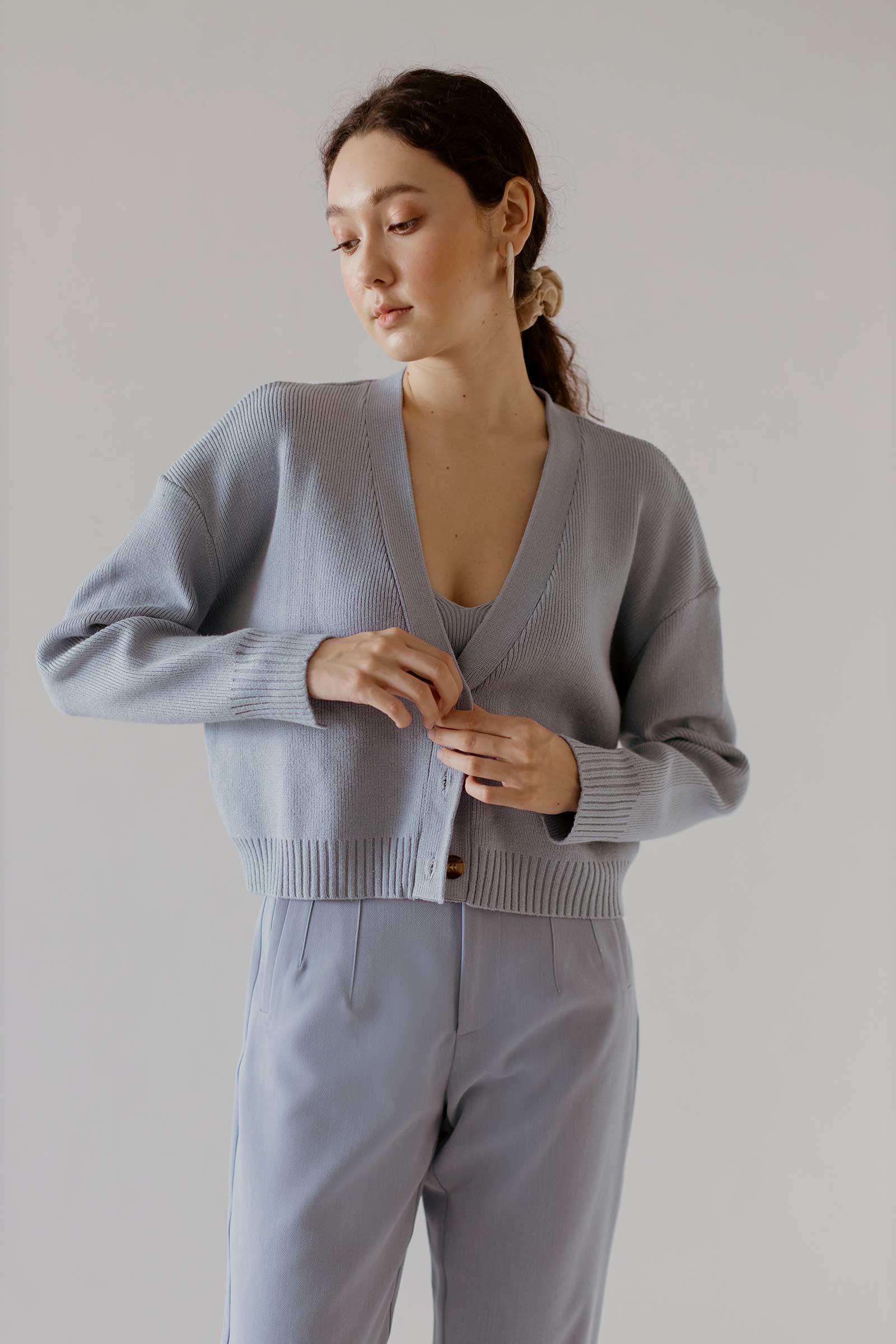 Doalvy Sweater Set (Sea Blue)