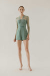 Dokierave Romper (Pale Green)