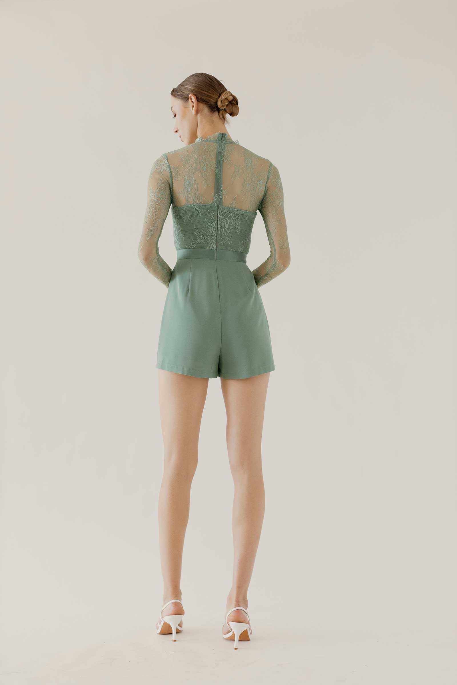 Dokierave Romper (Pale Green)