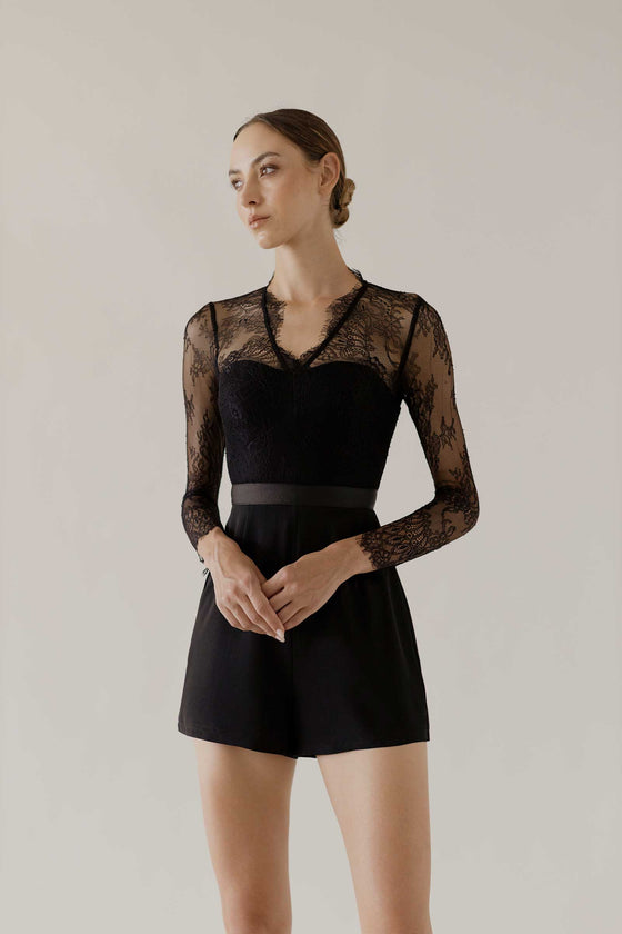 Dokierave Romper (Black)