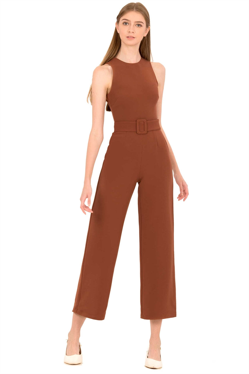 Derjolita Jumpsuit (Dark Brown)