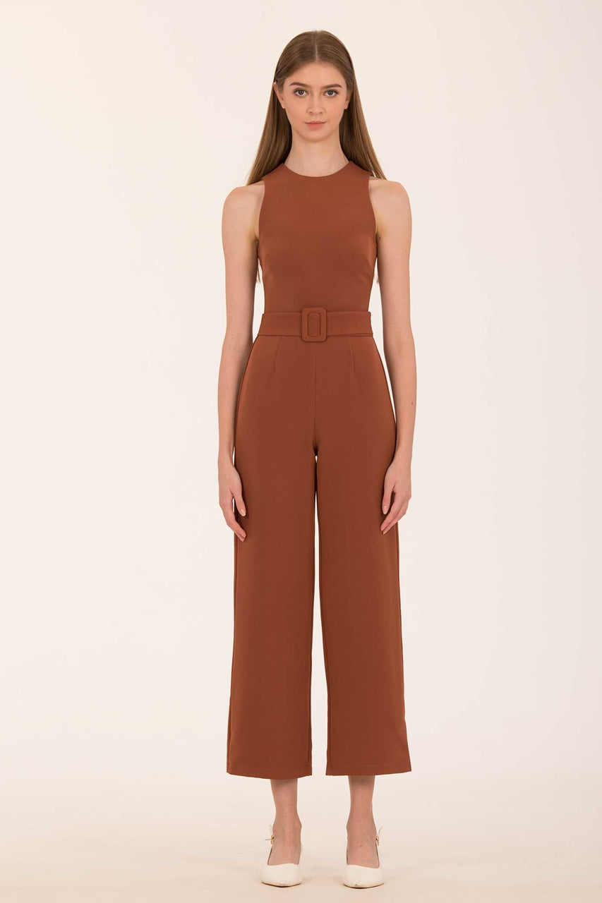 Derjolita Jumpsuit (Dark Brown)