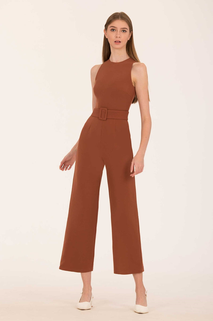 Derjolita Jumpsuit (Dark Brown)