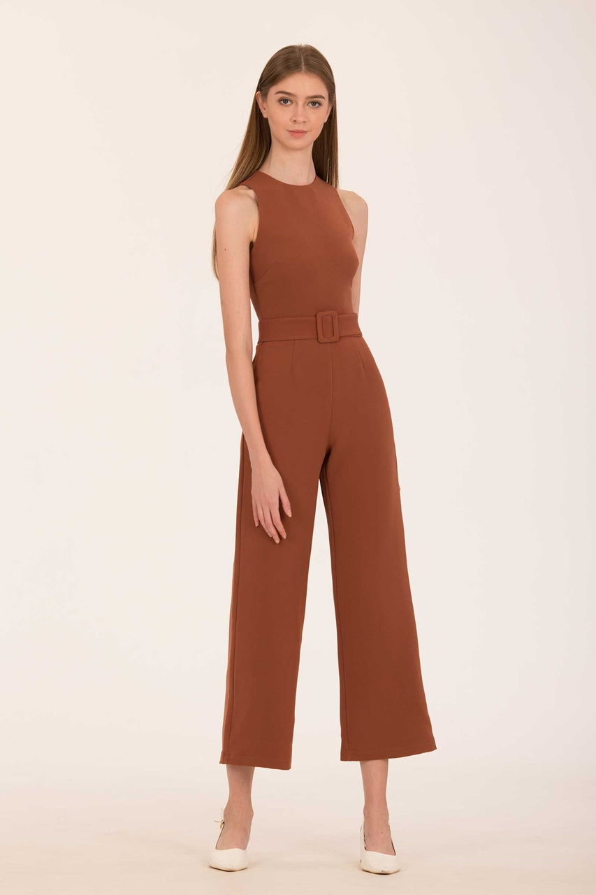 Derjolita Jumpsuit (Dark Brown)