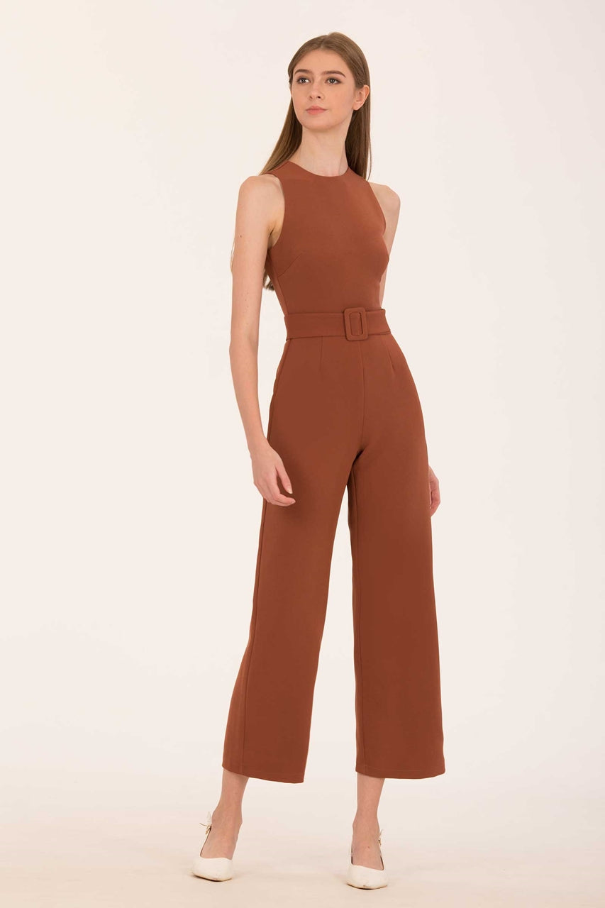 Derjolita Jumpsuit (Dark Brown)