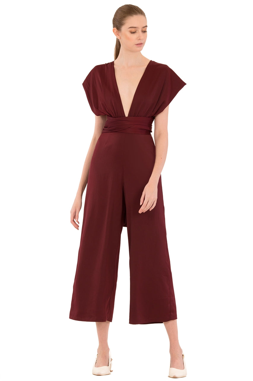 Derlorie Jumpsuit (Ox Blood)