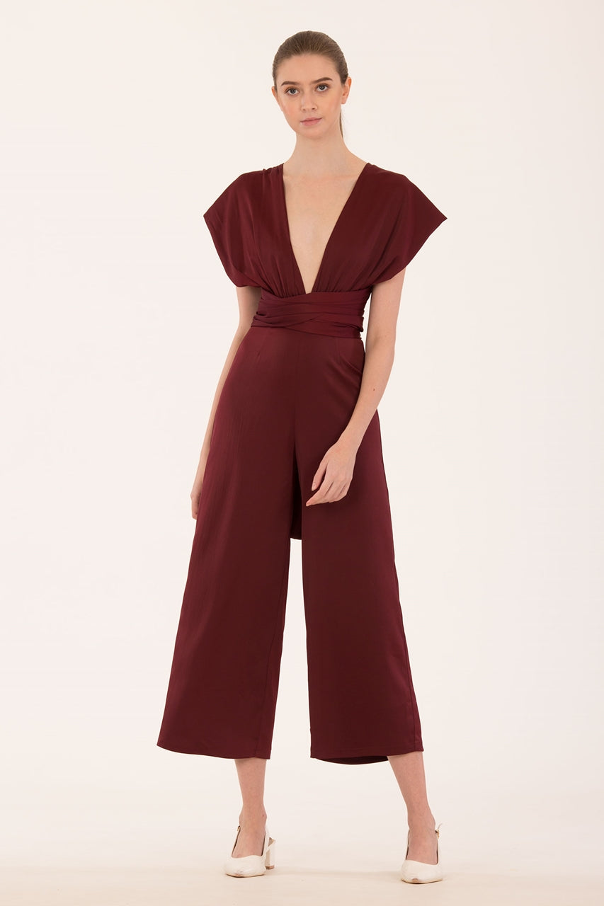 Derlorie Jumpsuit (Ox Blood)