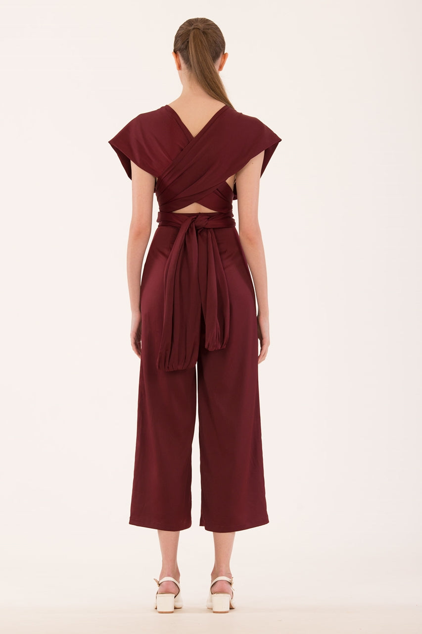 Derlorie Jumpsuit (Ox Blood)