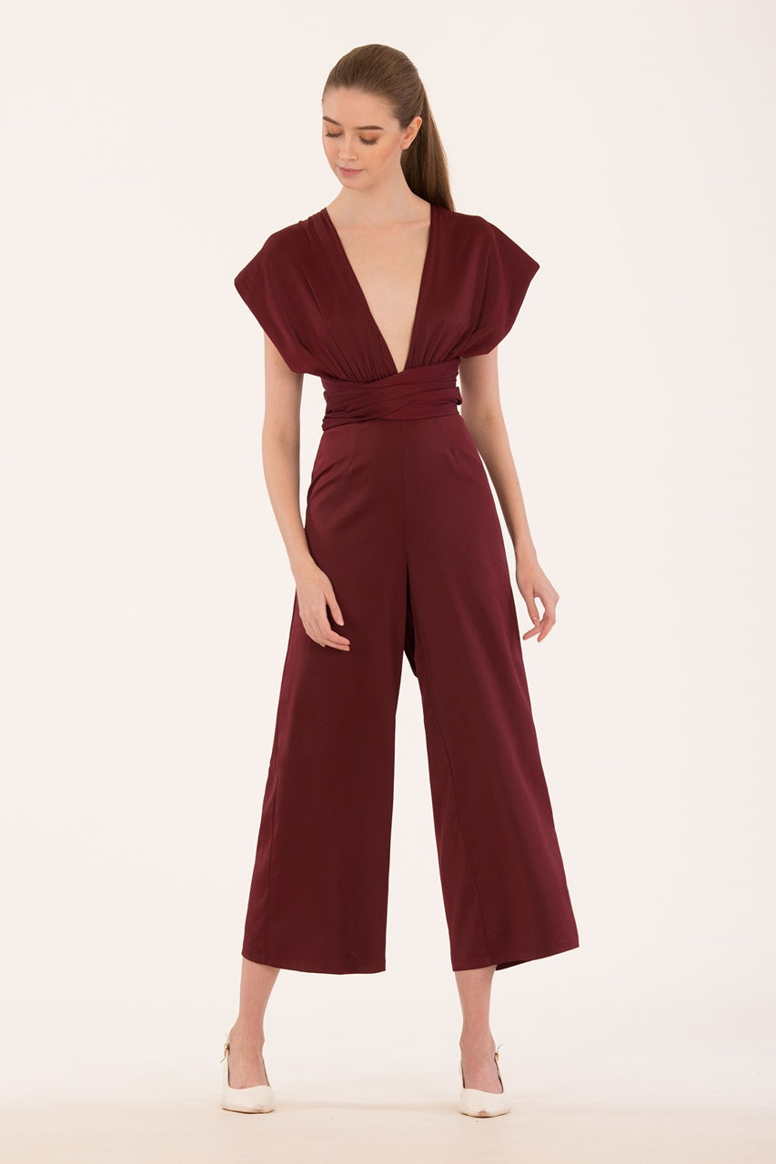 Derlorie Jumpsuit (Ox Blood)