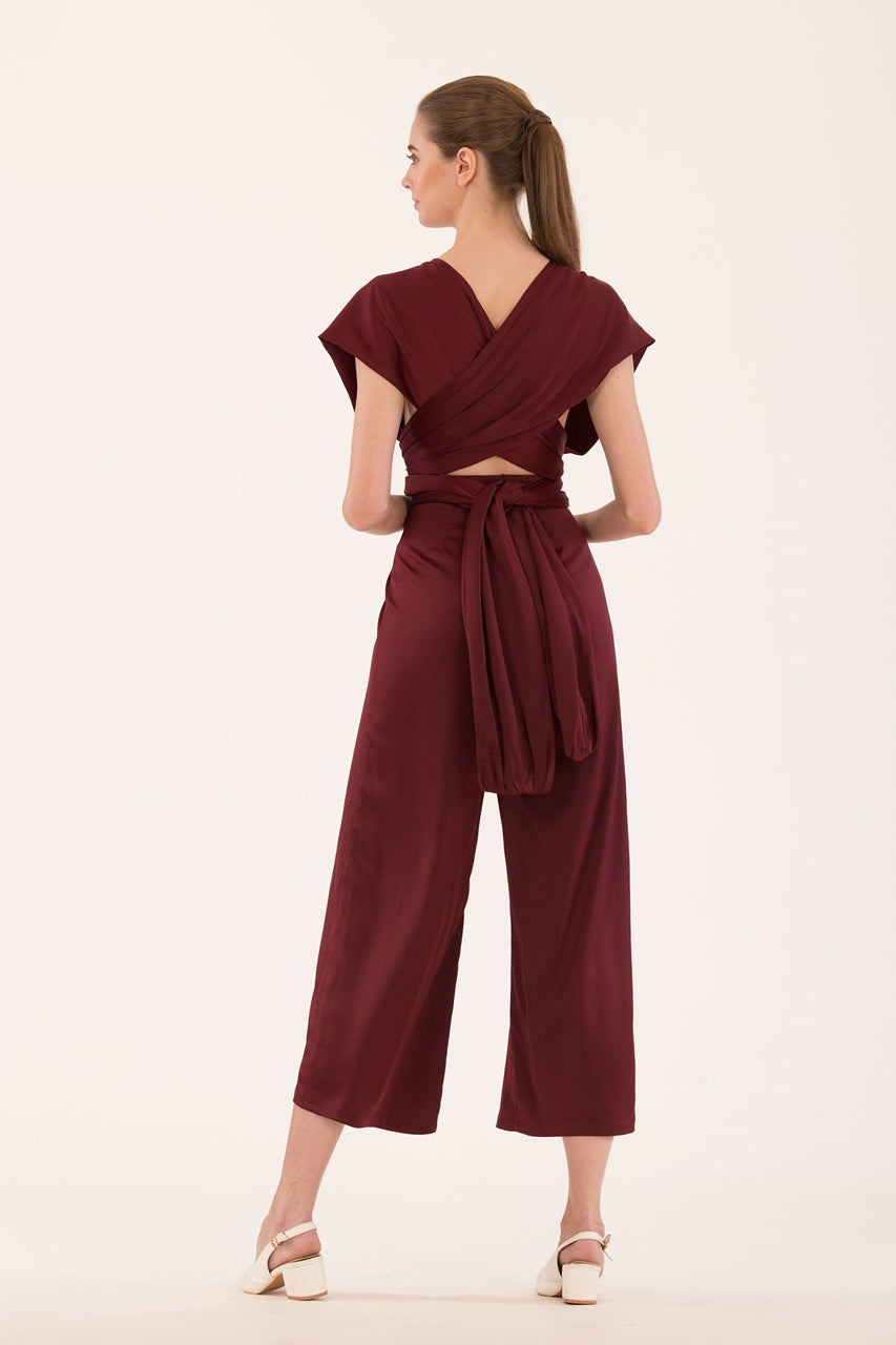 Derlorie Jumpsuit (Ox Blood)