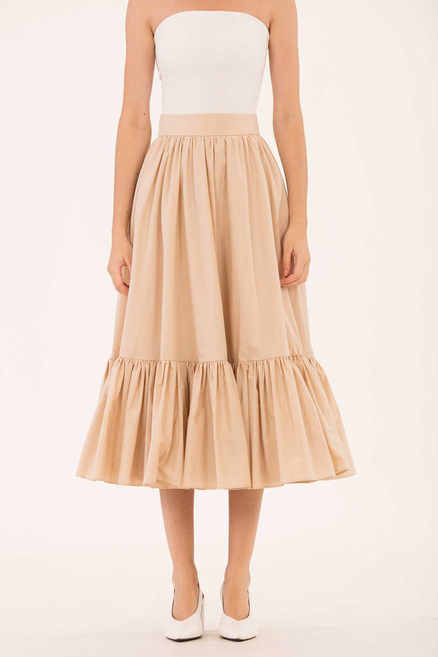 Dalhfid Skirt (Beige)