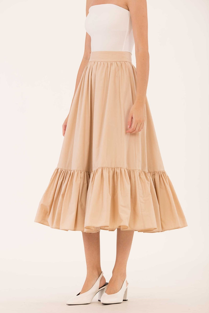 Dalhfid Skirt (Beige)