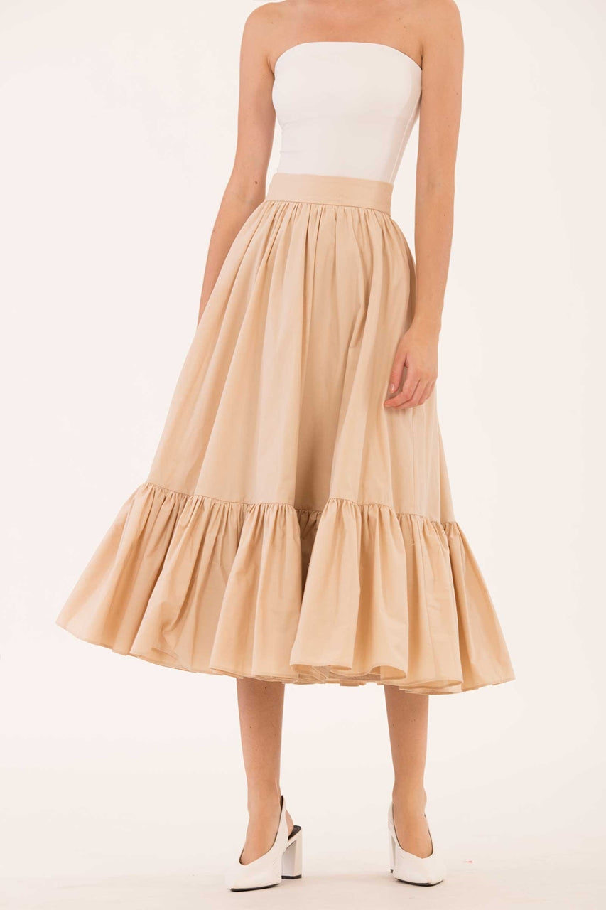 Dalhfid Skirt (Beige)