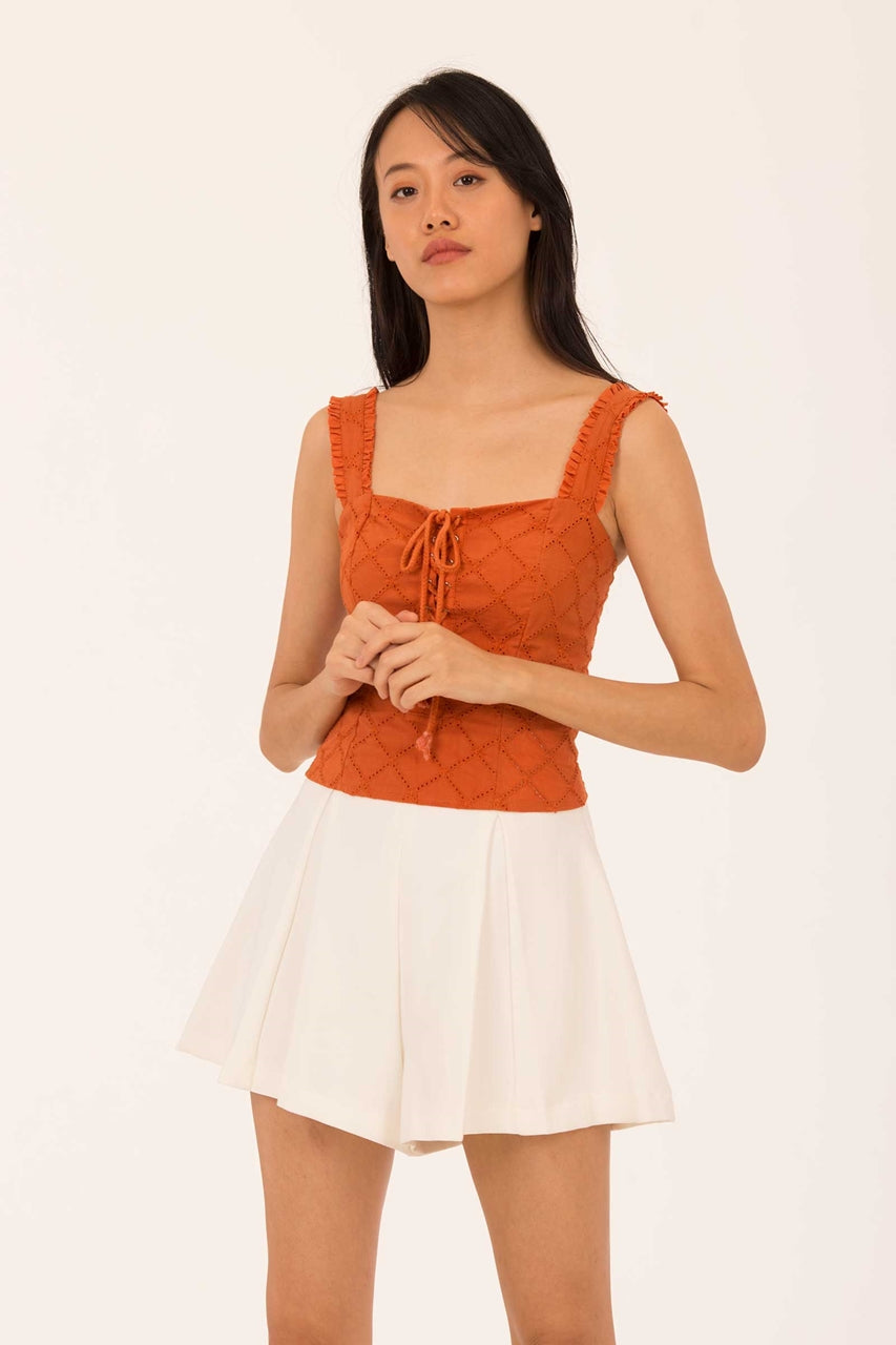 Dinulliow Top (Rust Orange)