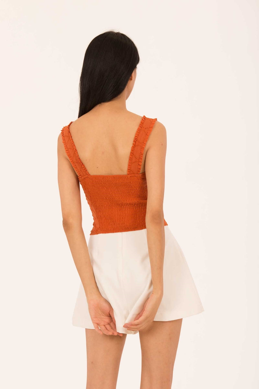 Dinulliow Top (Rust Orange)