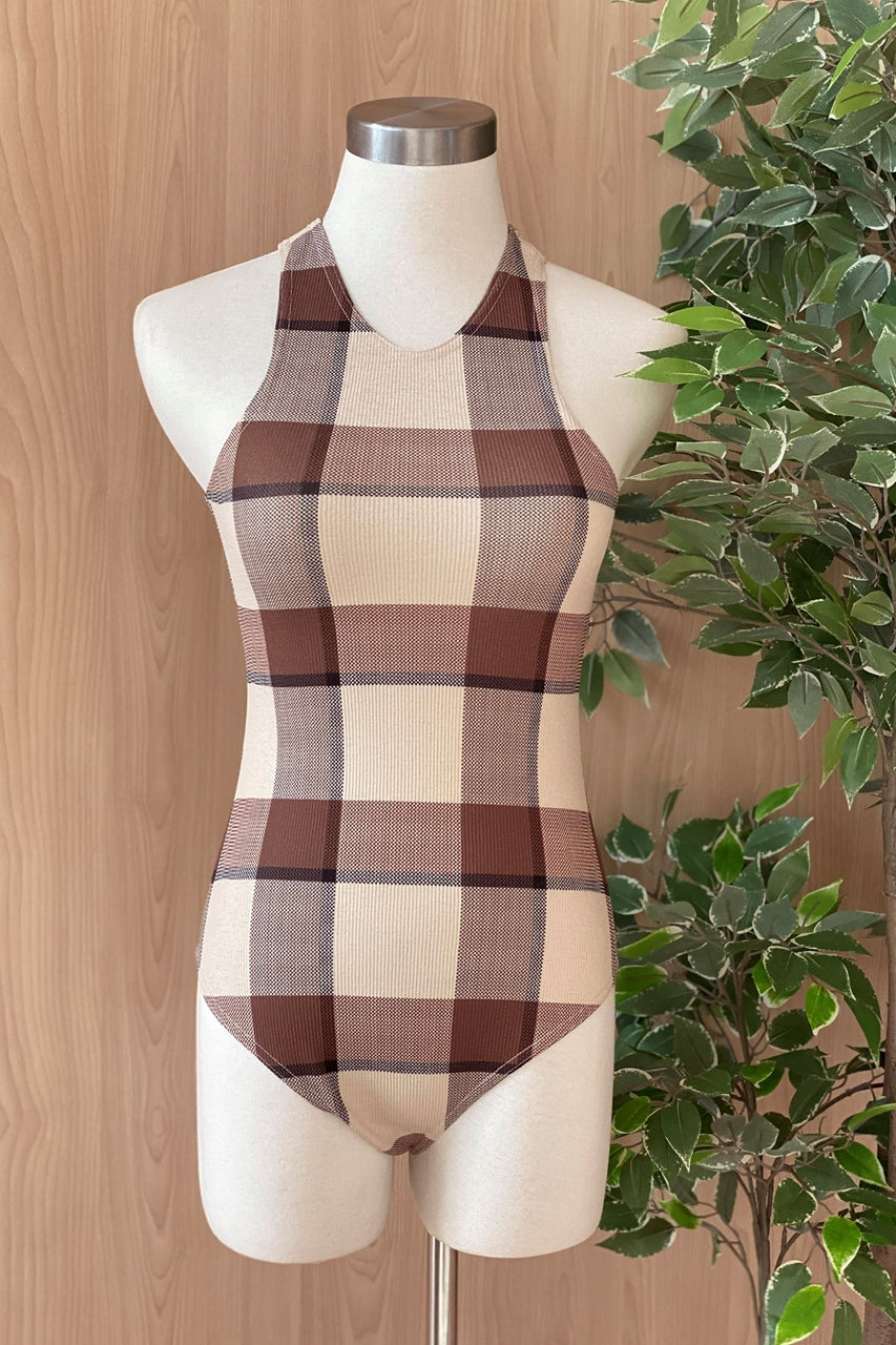 Damixze Bodysuit (Brown+Cream)