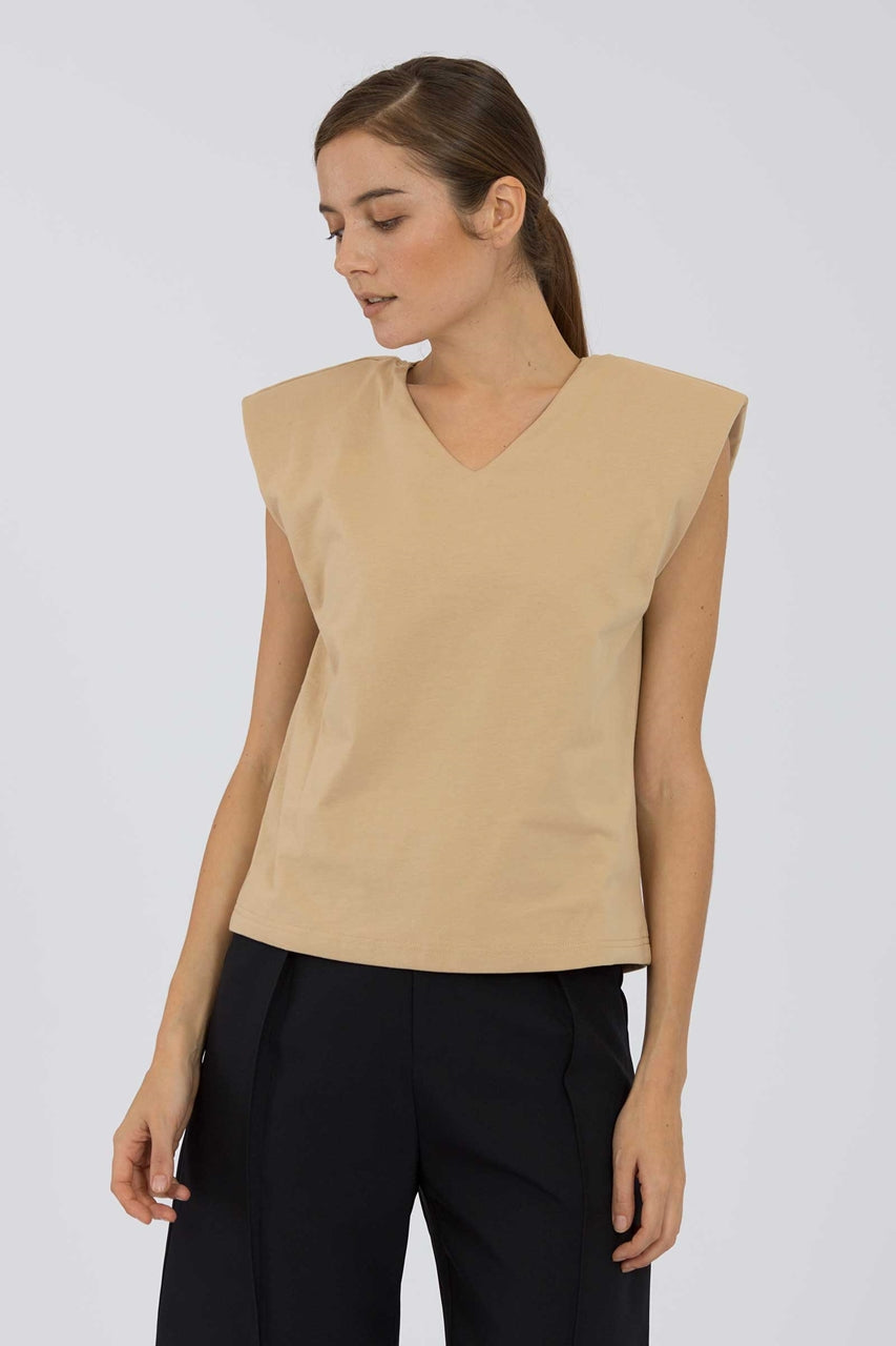 Duvieyu Top (Light Brown)