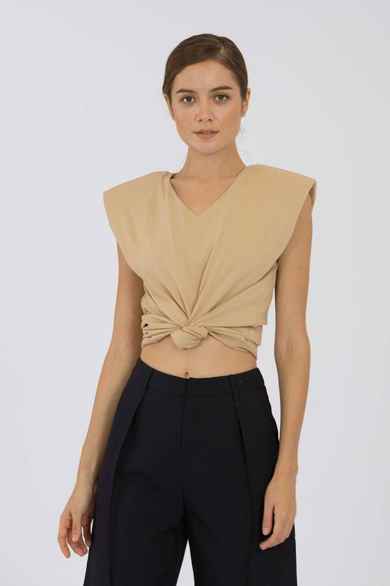 Duvieyu Top (Light Brown)