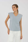 Duvieyu Top (Pale Blue)