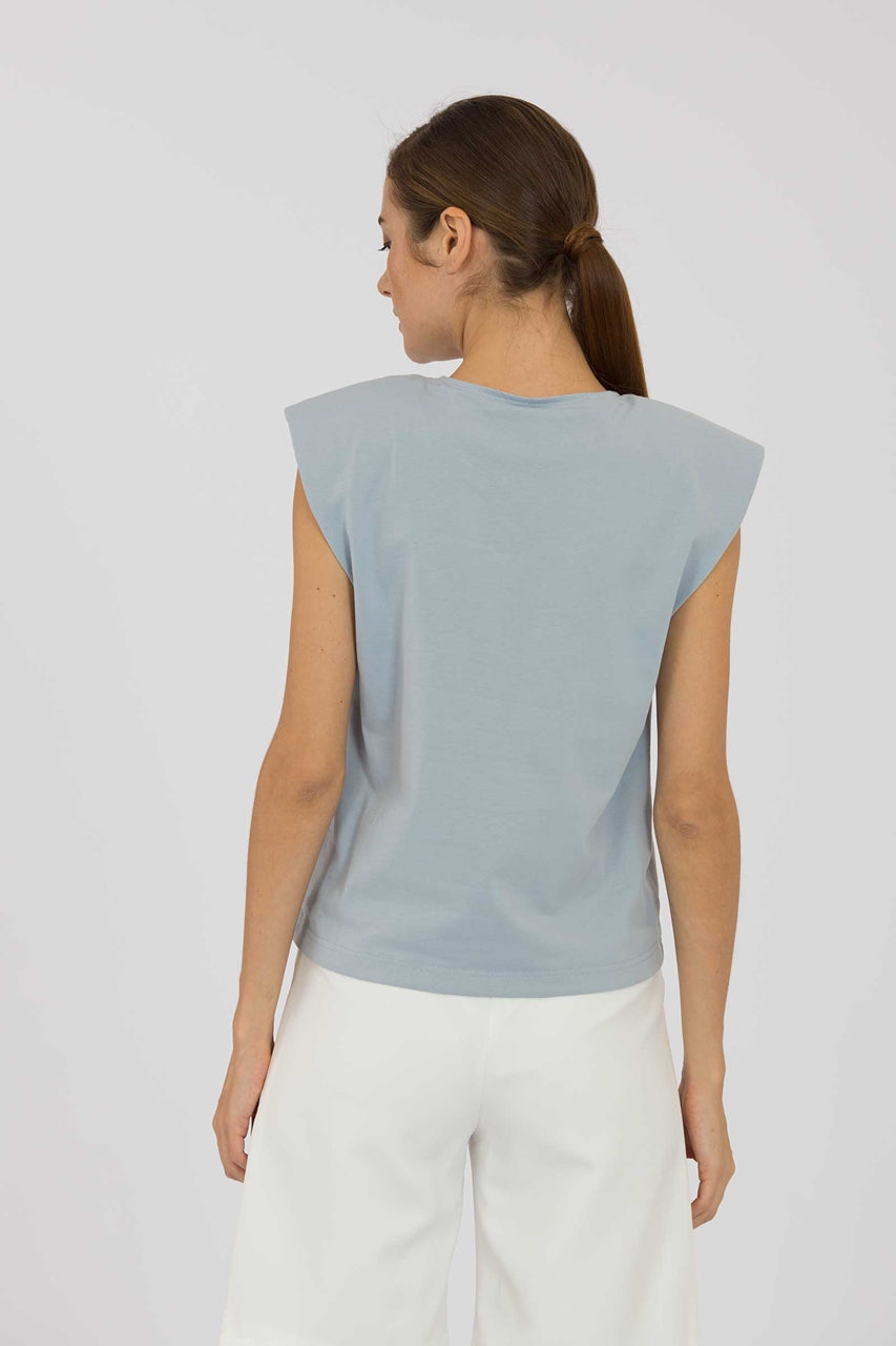 Duvieyu Top (Pale Blue)