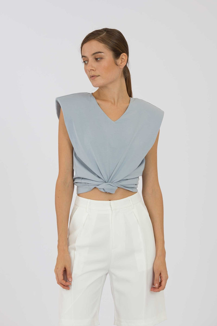 Duvieyu Top (Pale Blue)