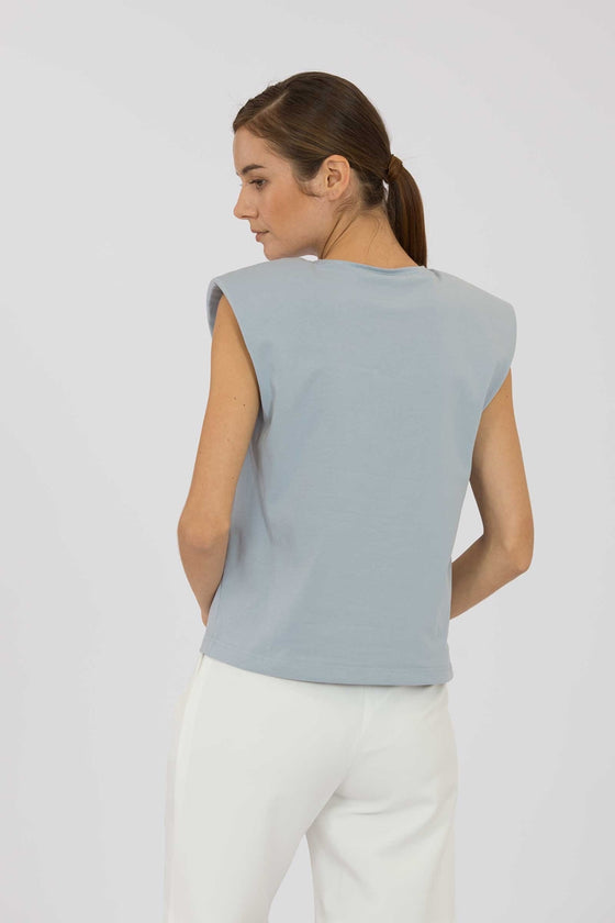 Duvieyu Top (Pale Blue)