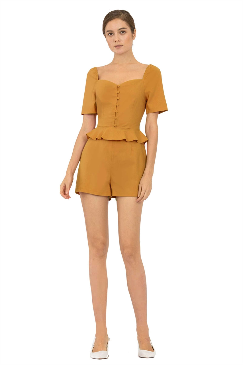 Dahurve Romper (Mustard)