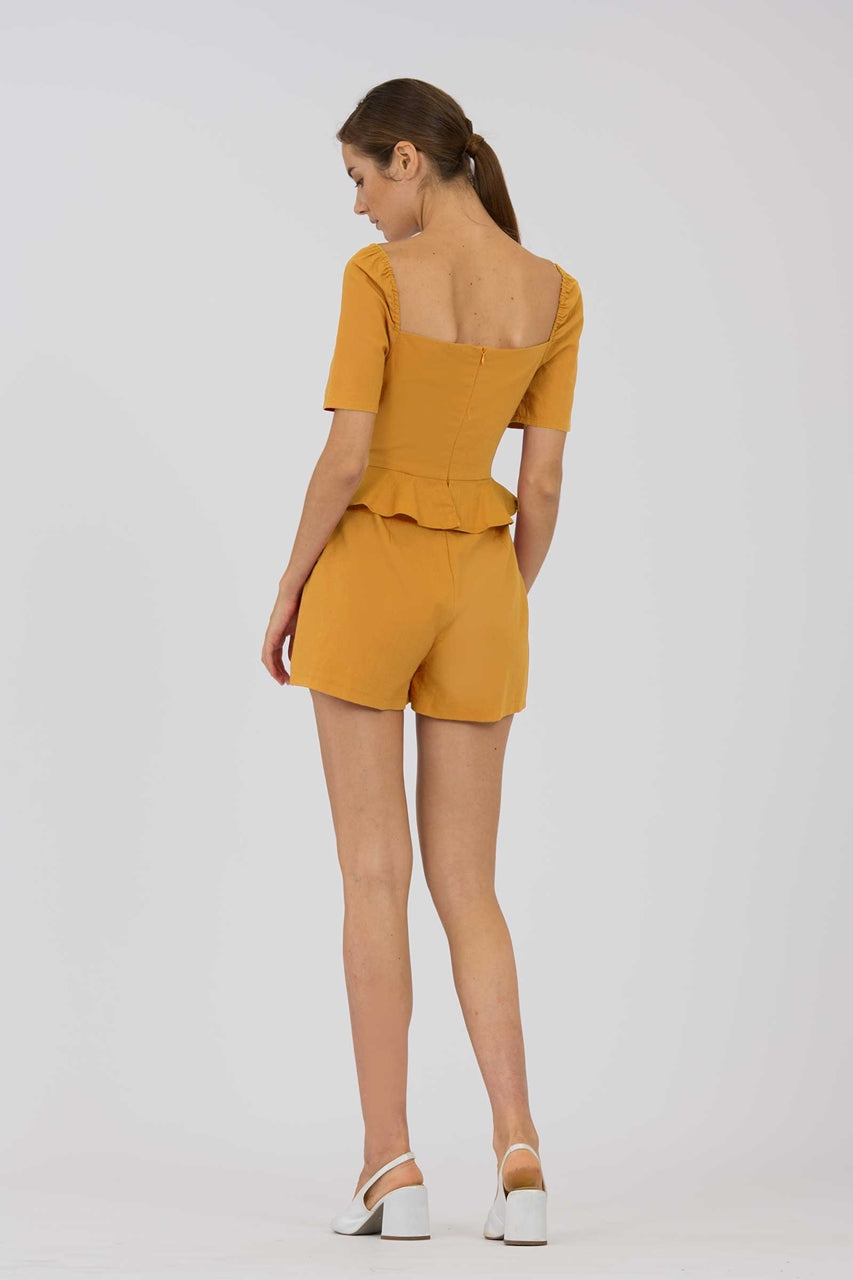 Dahurve Romper (Mustard)