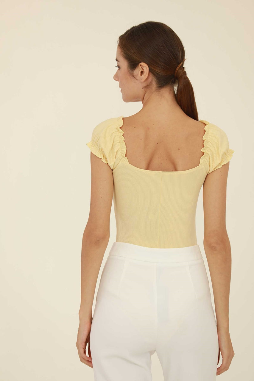 Dhilhaf Bodysuit (Pale Yellow)