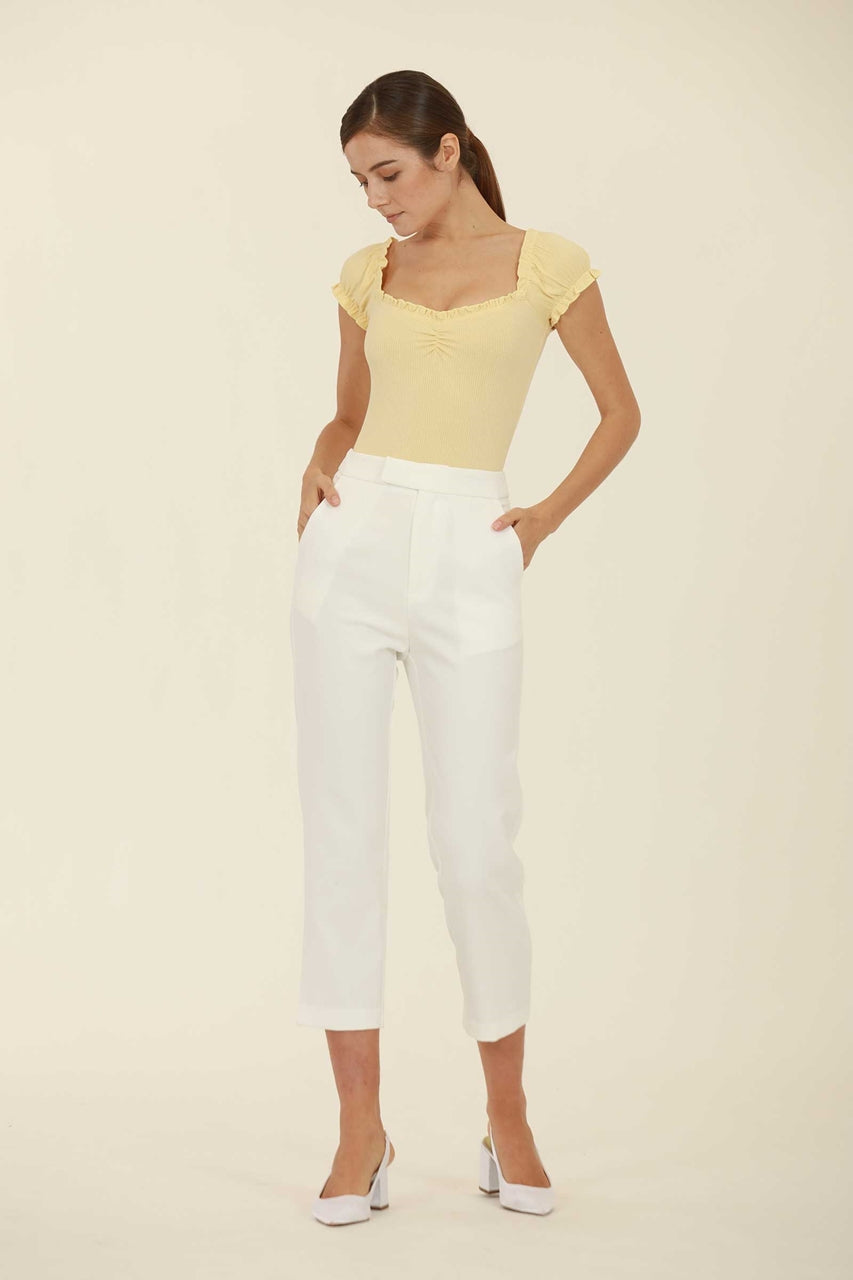 Dhilhaf Bodysuit (Pale Yellow)