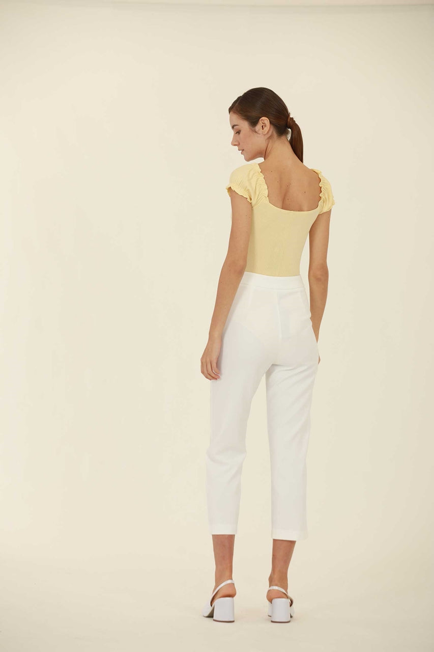 Dhilhaf Bodysuit (Pale Yellow)