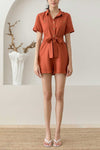 Dokirein Romper (Rust Orange)