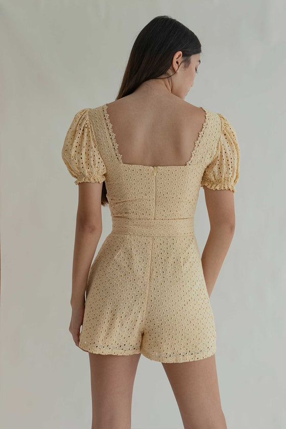 Doverxiy Romper (Pale Yellow)