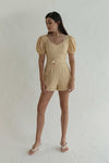 Doverxiy Romper (Pale Yellow)