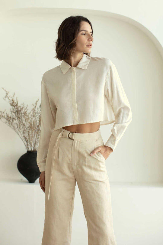 Dermisty Top Set (Ecru)