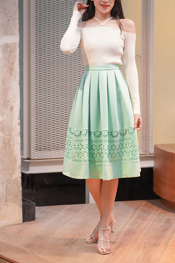 Dacerniz Skirt (Powder Green)