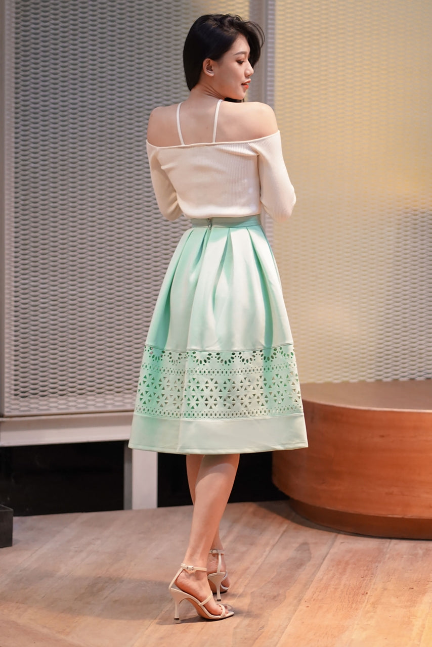 Dacerniz Skirt (Powder Green)