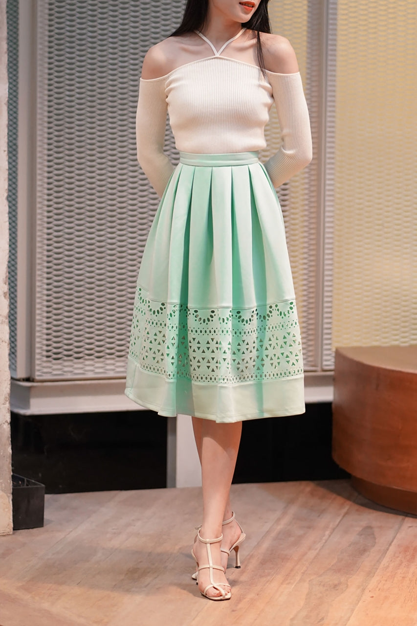 Dacerniz Skirt (Powder Green)