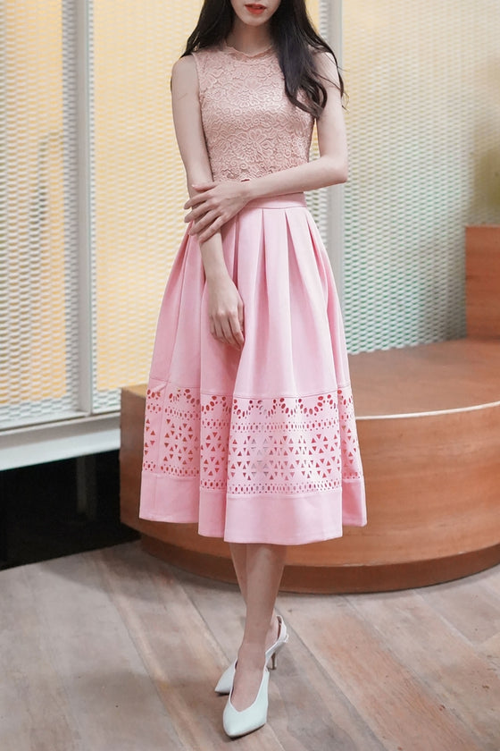 Dacerniz Skirt (Powder Pink)