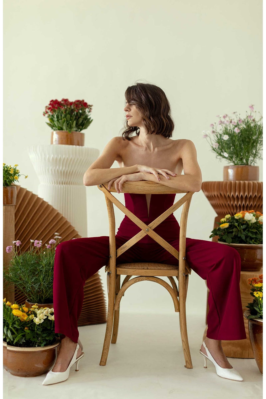 Dolierg Jumpsuit (Ox Blood)